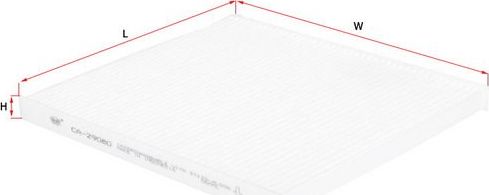 Салонный фильтр Sakura. Артикул CA-29080