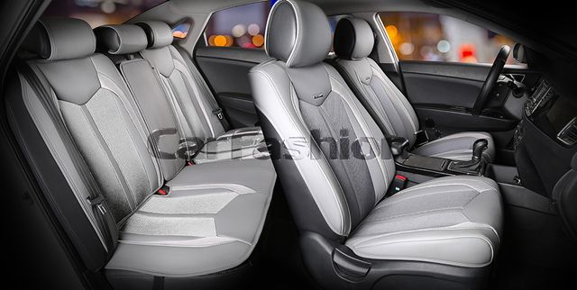 Накидки универсальные CarFashion Urban Plus для авто, цвет Серый/Темно-серый/Серый. Артикул 22370