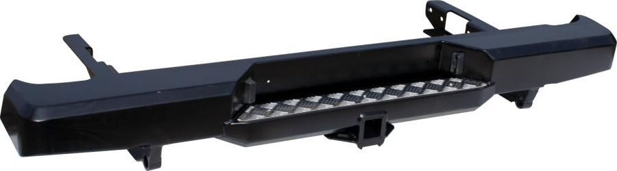 Бампер силовой РИФ задний с квадратом под фаркоп для Toyota Hilux VII 2004-2015. Артикул RIFVIG-20100