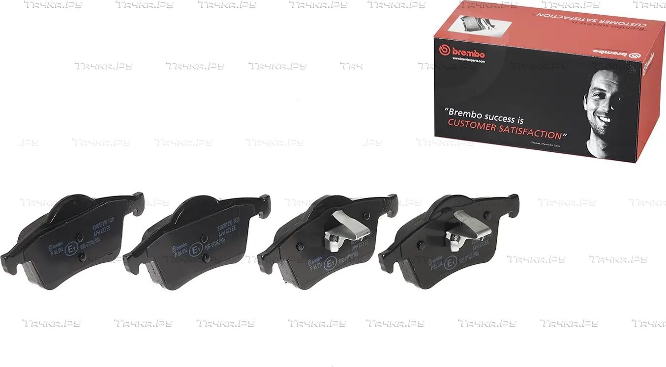 Тормозные колодки Brembo задние для Volvo S60 I 2000-2010. Артикул P 86 014