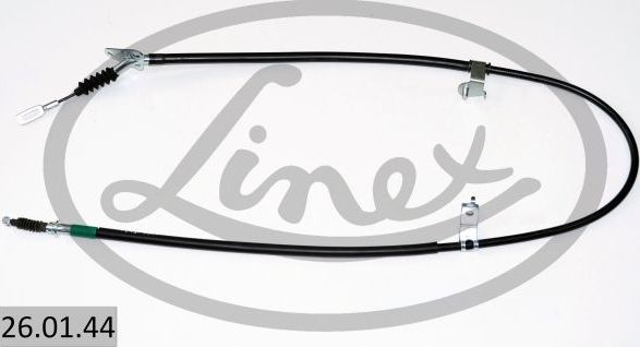 Трос ручника (тросик ручного тормоза) Linex правый для Mazda 323 V (BA) 1994-1998. Артикул 26.01.44