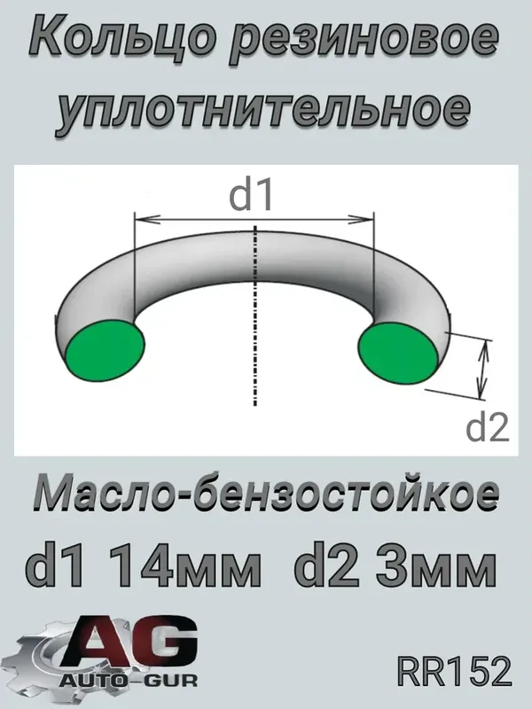 Кольцо уплотнительное (Auto-GUR). Артикул RR152