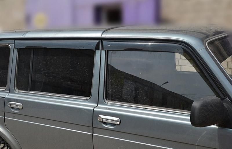Дефлекторы Сobra Tuning для окон Lada (ВАЗ) 21314 (Нива) 5-дв. 2009-2026. Артикул V0021