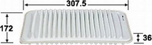 Воздушный фильтр JS Asakashi. Артикул A744J