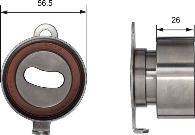 Натяжной ролик (натяжитель) ремня ГРМ Gates PowerGrip® для Rover 200 II (R8) 1990-1999. Артикул T41011