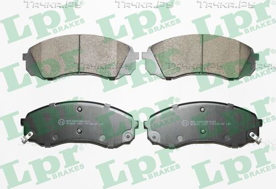 Тормозные колодки LPR передние для Kia Carnival II 2006-2014. Артикул 05P1451