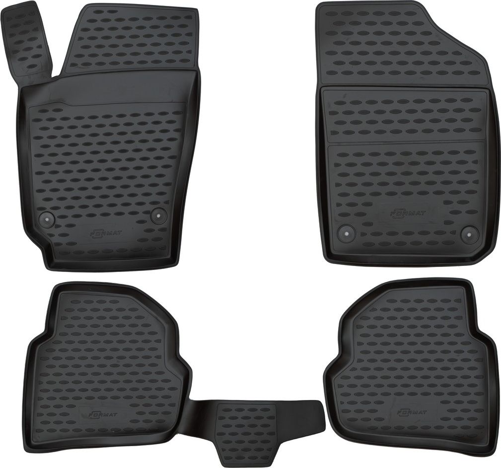 Коврики Format c повышенной износостойкостью для салона Volkswagen Polo седан 2010-2026. Артикул FORMAT.51.30.210k