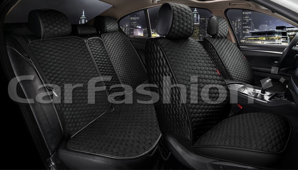 Накидки универсальные CarFashion Sota Plus для авто, цвет Черный/Черный/Черный. Артикул 22664