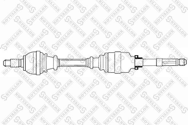 Полуось (привод в сборе, приводной вал) Stellox. Артикул 158 1775-SX