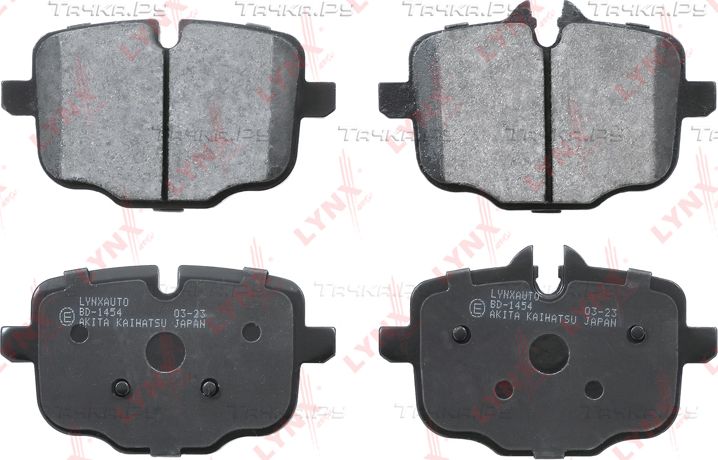 Тормозные колодки LYNXauto задние для BMW 5 VI (F10/F11/F07) 2010-2017. Артикул BD-1454