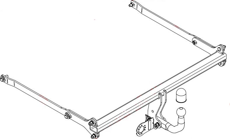 Фаркоп Steinhof для Mazda CX-30 2019-2026. Артикул M-063