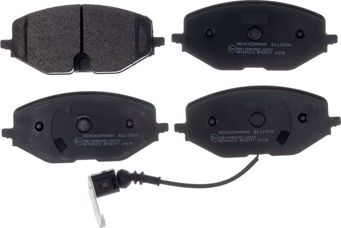Тормозные колодки Denckermann. Артикул B111509