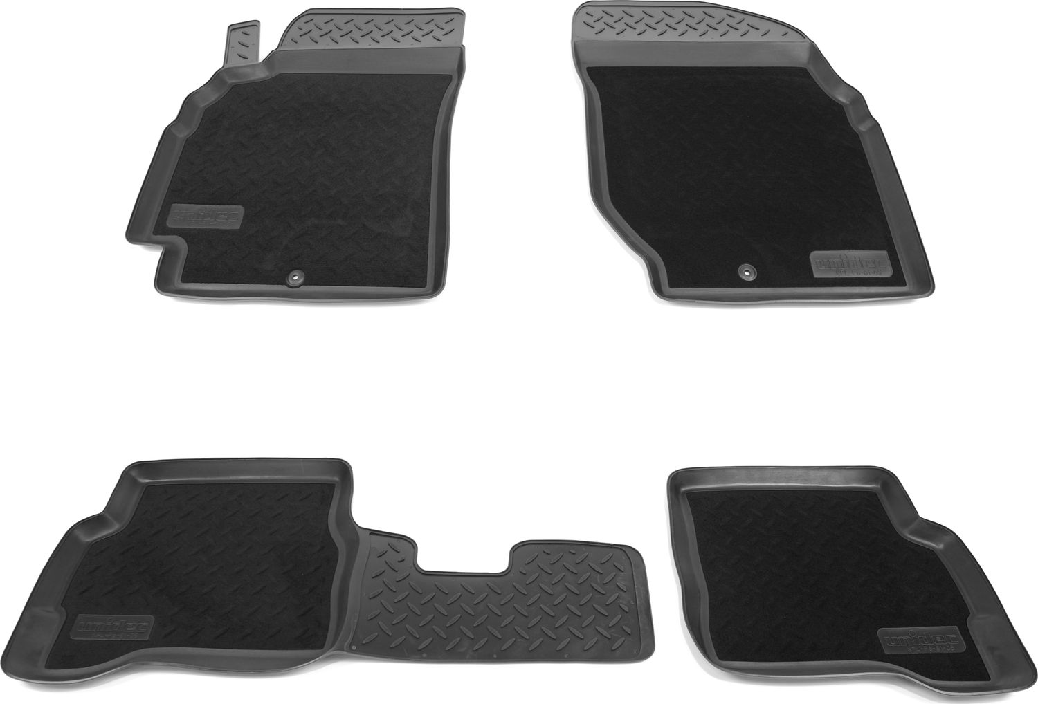 Коврики комбинированные Норпласт для салона Nissan Almera Classic I 2006-2013. Артикул NPL-Po-61-05-CM