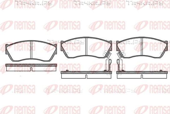 Тормозные колодки Remsa передние для Suzuki Swift I 1984-1989. Артикул 0147.22