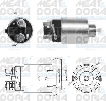Втягивающее реле стартера Meat & Doria для Kia Rio III 2011-2017. Артикул 46285