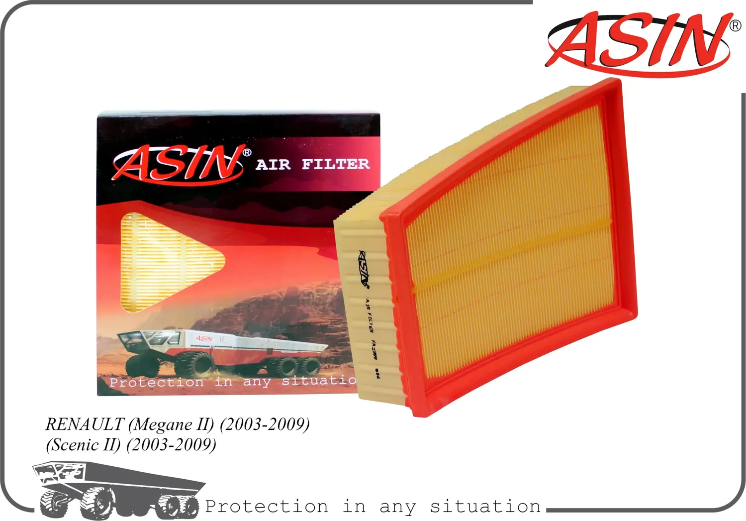 Фильтр воздушный (Asin). Артикул ASINFA2399