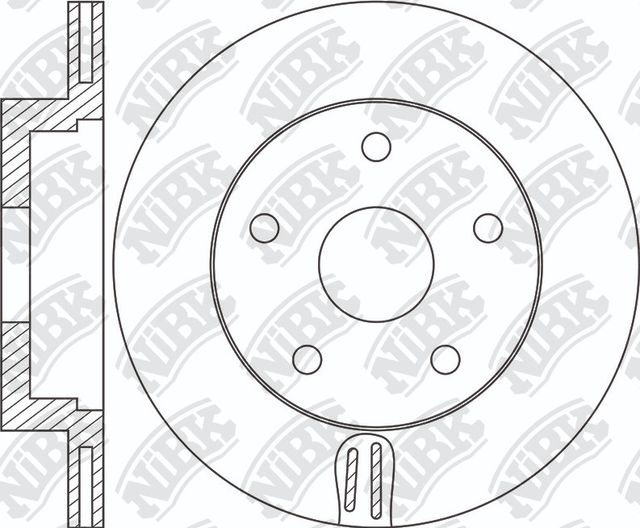 Тормозной диск NiBK задний для Dodge Durango III 2011-2026. Артикул RN1726DSET