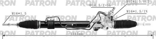 Рулевая рейка Patron для Mitsubishi L200 III 1996-2007. Артикул PSG3178