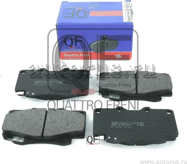 Колодки тормозные дисковые передние к-т с механическим датчиком износа (Quattro Freni). Артикул qf52602