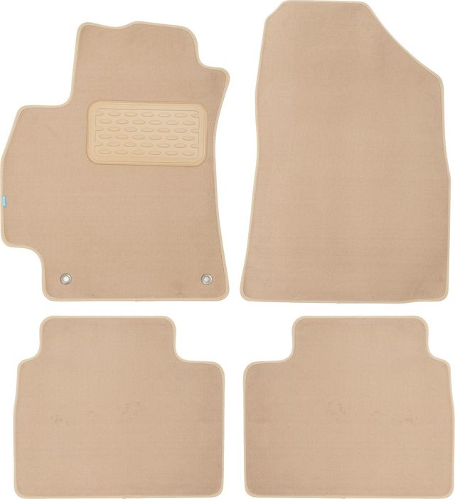 Коврики текстильные Klever Premium для салона Hyundai Elantra VII седан 2020-2026 БЕЖЕВЫЕ. Артикул KLEVER0402007022112kh