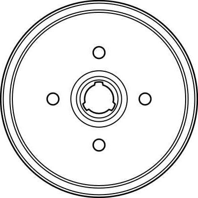 Тормозной барабан TRW задний для Audi 80 III (B2) 1978-1986. Артикул DB4081