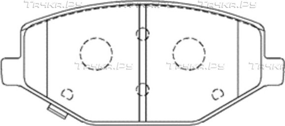 Тормозные колодки CTR. Артикул GK1536