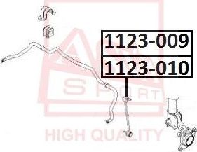 Стойка (тяга) стабилизатора Asva передняя правая для Chrysler Sebring II 2001-2007. Артикул 1123-009