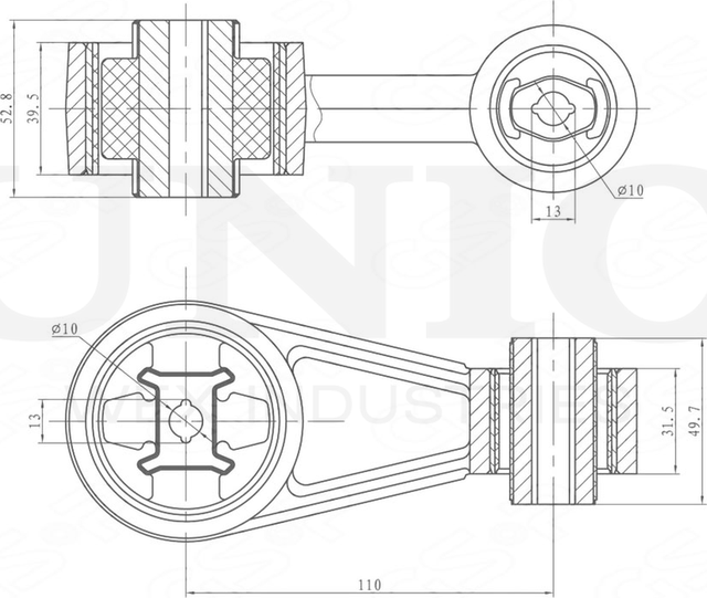 Опора двигателя (Unio). Артикул RMP-15042
