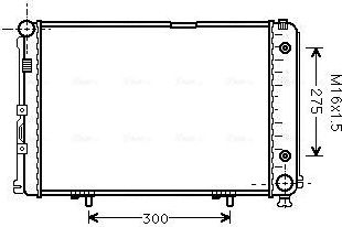 Радиатор охлаждения двигателя AVA. Артикул MS2110