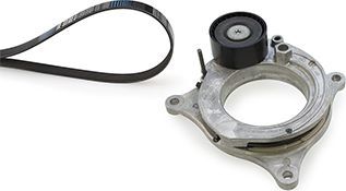 Приводной ремень поликлиновой с роликами (комплект) Gates Micro-V® Kit. Артикул K266PK1153