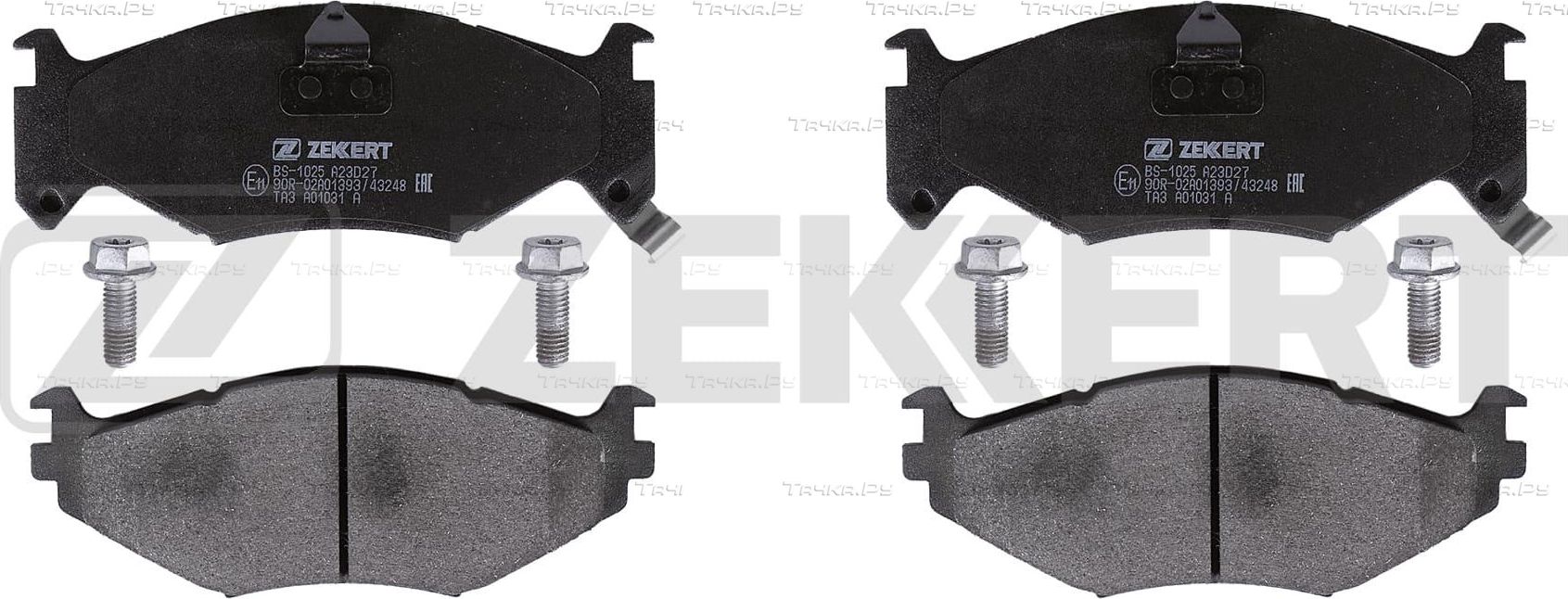 Тормозные колодки Zekkert передние для Chrysler Voyager II 1990-1995. Артикул BS-1025