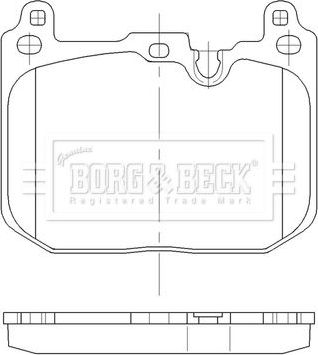 Тормозные колодки Borg & Beck. Артикул BBP2562