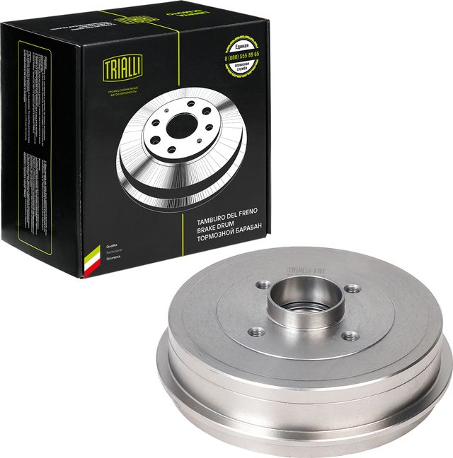 Тормозной барабан Trialli задний для Renault Sandero II 2009-2026. Артикул TF 225685
