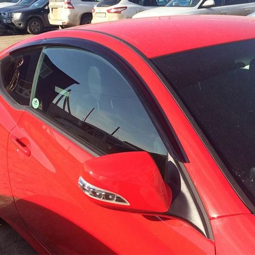 Дефлекторы Сobra Tuning для окон Hyundai Coupe 2002-2006. Артикул H24802