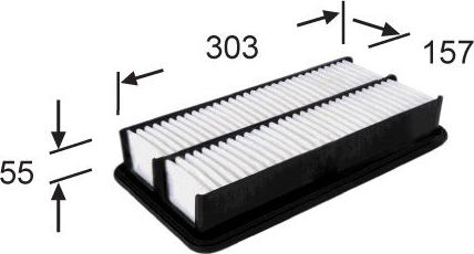 Воздушный фильтр JS Asakashi. Артикул A9612