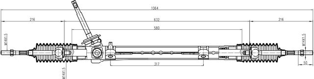 Рулевая рейка Trialli. Артикул CR 0902