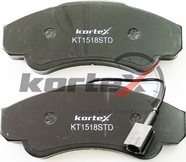 Колодки торм. передн к-т (Kortex). Артикул KT1518STD