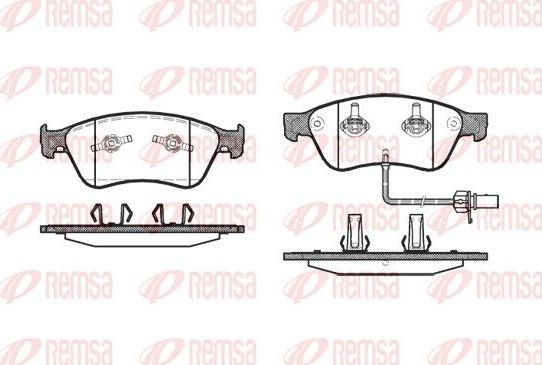 Тормозные колодки Remsa. Артикул 1056.02