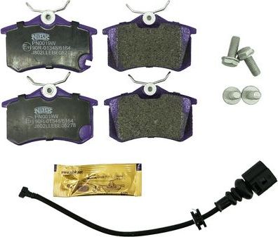 Тормозные колодки NiBK задние для Renault Fluence I 2010-2017. Артикул PN0019W