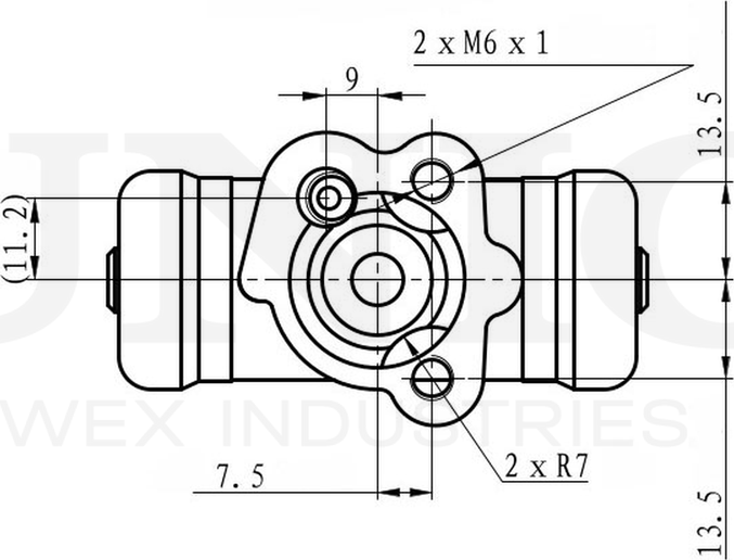 Цилиндр тормозной рабочий (Unio). Артикул BRC-20534