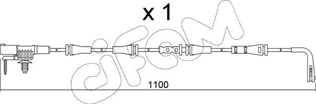 Датчик износа тормозных колодок  Metelli. Артикул SU.358