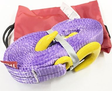 Ремень буксировочный Tplus 4/6 т 4.5 м Крюк/Крюк (+ мешок для хранения). Артикул T017810