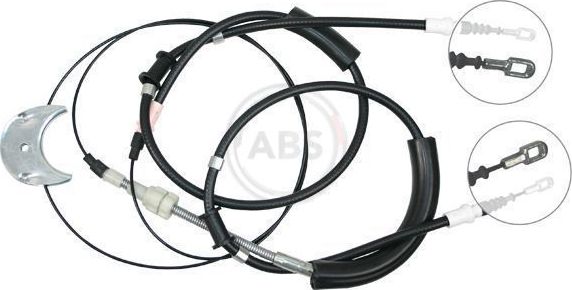 Трос ручника (тросик ручного тормоза) ABS. Артикул K17565