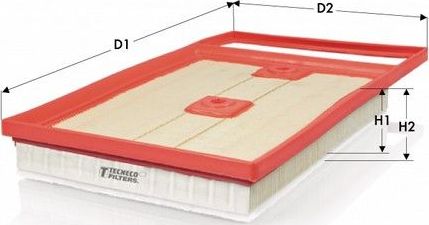 Воздушный фильтр  Tecneco Filters. Артикул AR1487PMS
