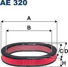 Воздушный фильтр Filtron. Артикул AE 320
