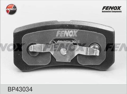 Тормозные колодки Fenox. Артикул BP43034