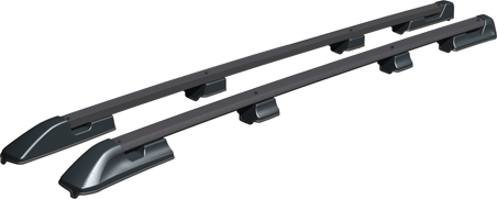 Рейлинги АПС для Volkswagen T5 короткая база 2003-2015 ЧЕРНЫЕ. Артикул 1213-БП-02