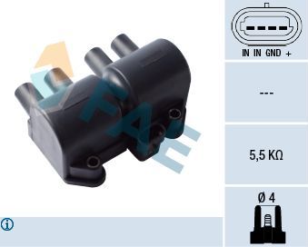 Катушка зажигания FAE. Артикул 80318