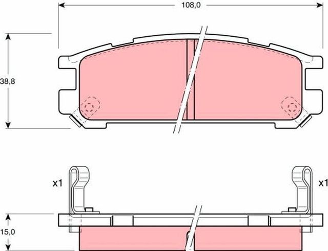 Тормозные колодки TRW. Артикул GDB990