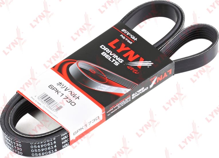 Приводной ремень поликлиновой LYNXauto. Артикул 6PK1730